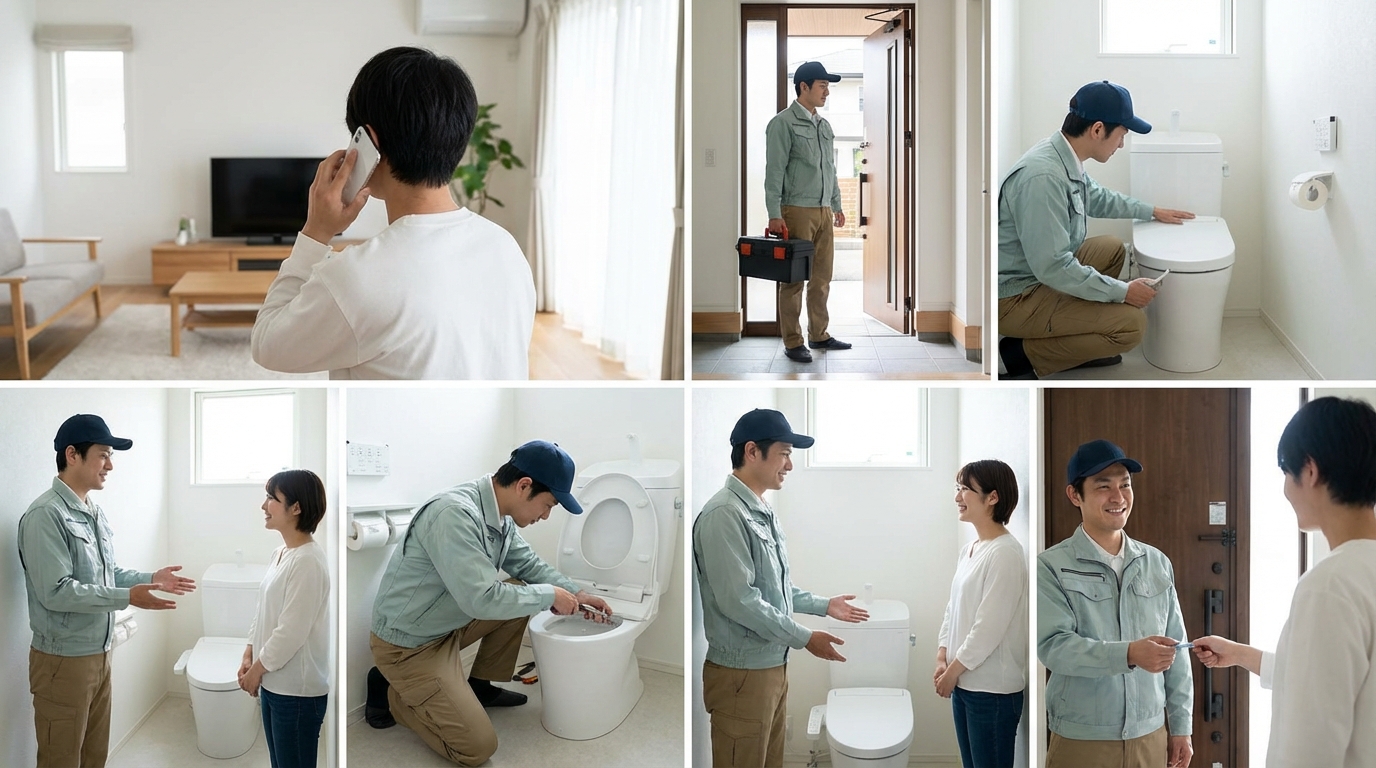 ご依頼から修理完了までの流れに関する画像