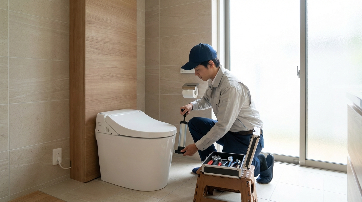 広島市 安佐南区でのトイレつまり修理料金に関する画像