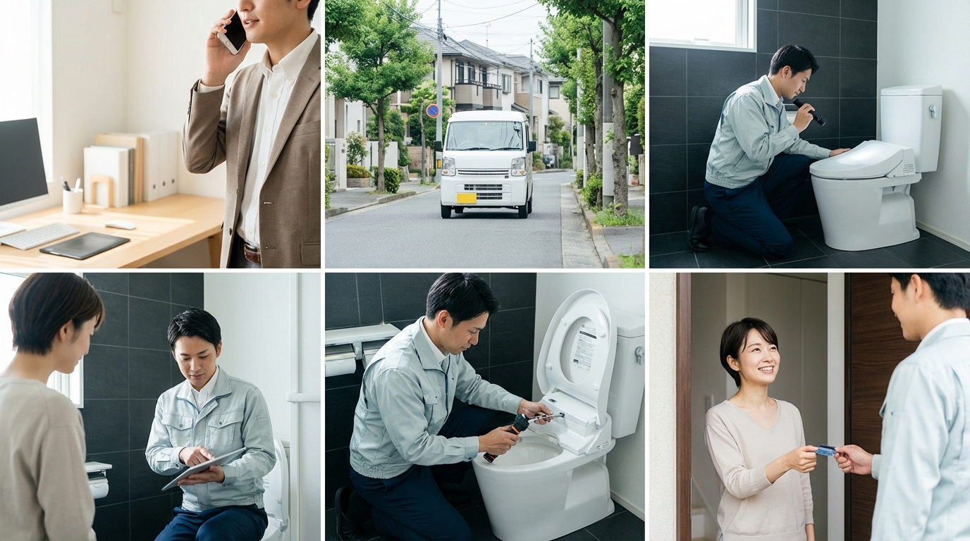 ご依頼から修理完了までの流れに関する画像