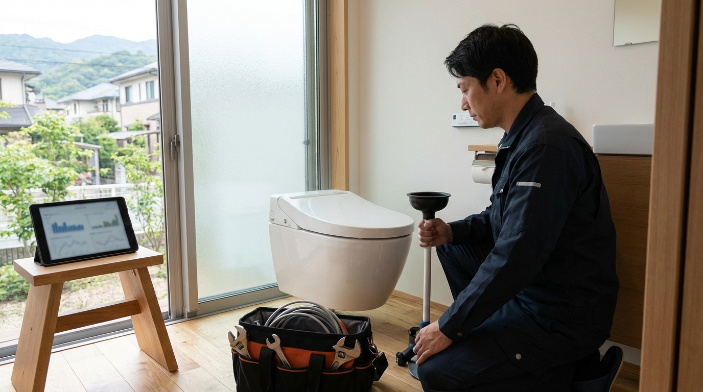 広島市 安佐北区でのトイレつまり修理料金に関する画像