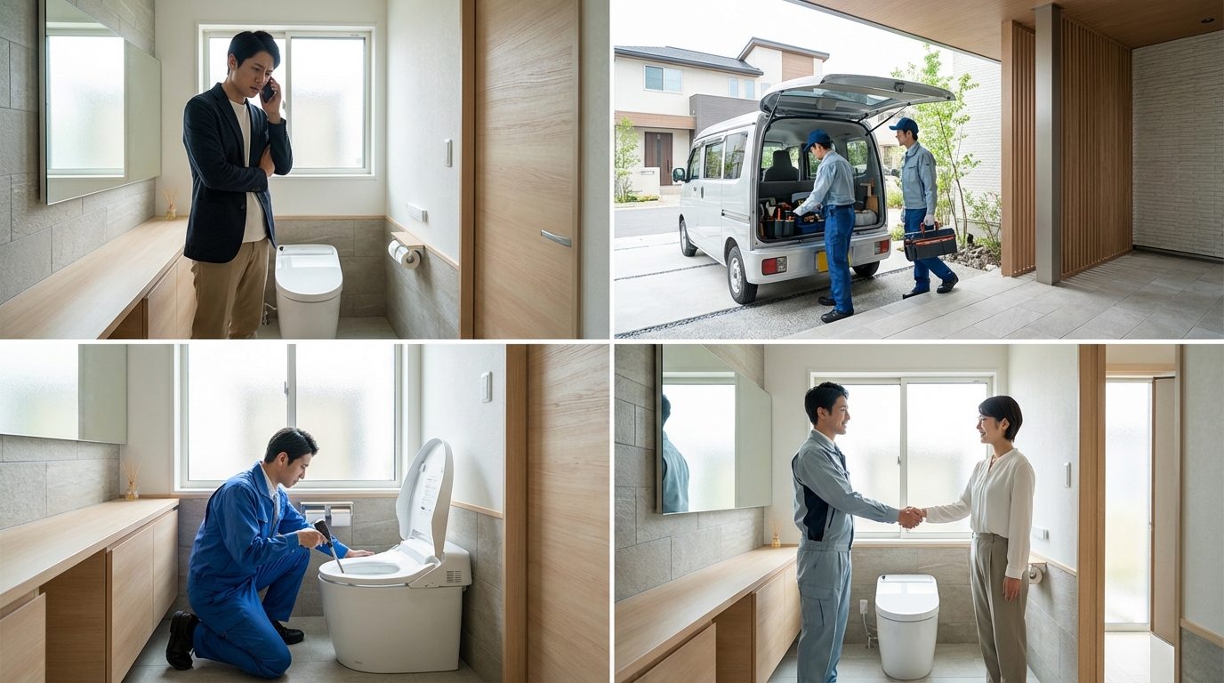 ご依頼から修理完了までの流れに関する画像