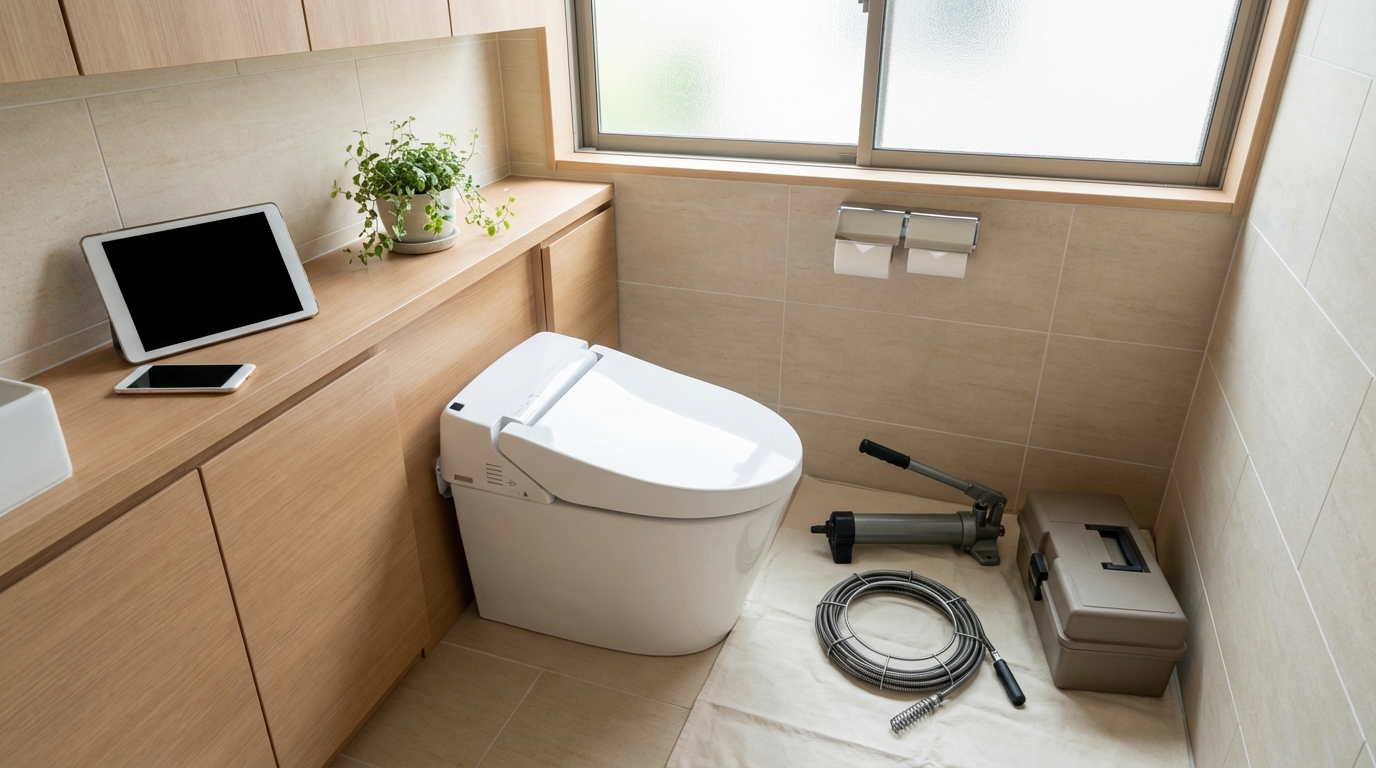 三次市でのトイレつまり修理料金に関する画像