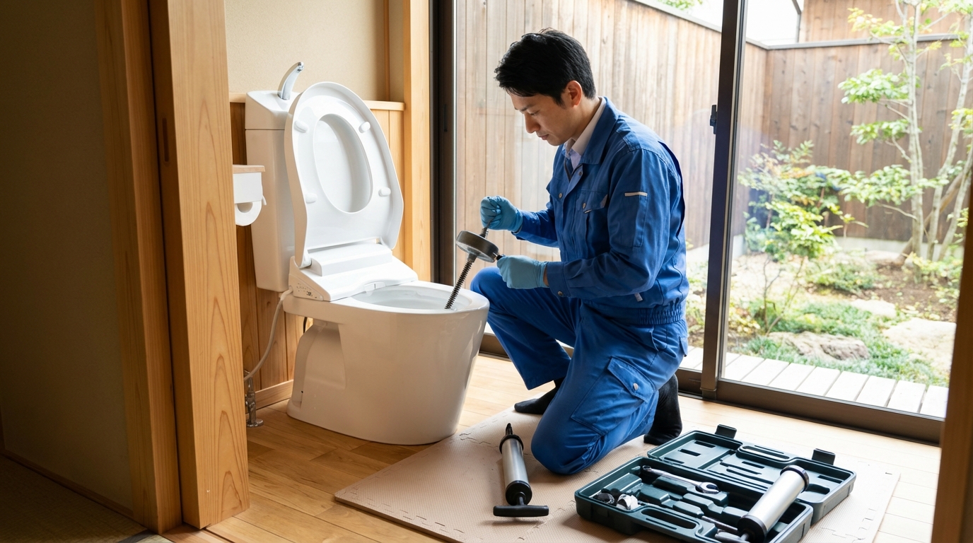 山県郡 安芸太田町でのトイレつまり修理料金に関する画像