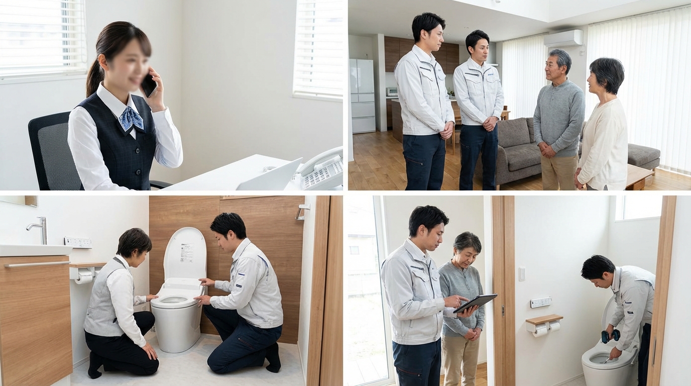 ご依頼から修理完了までの流れに関する画像