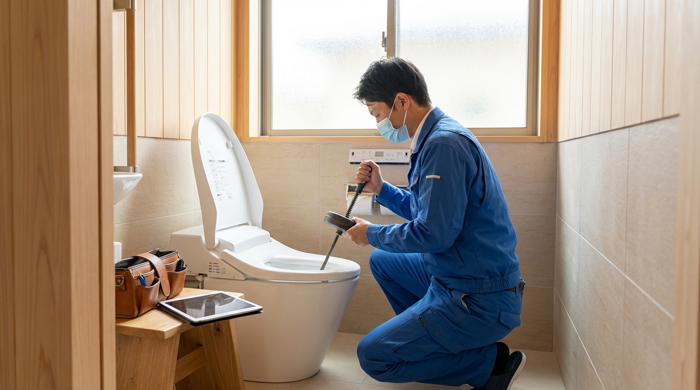 大竹市でのトイレつまり修理料金に関する画像