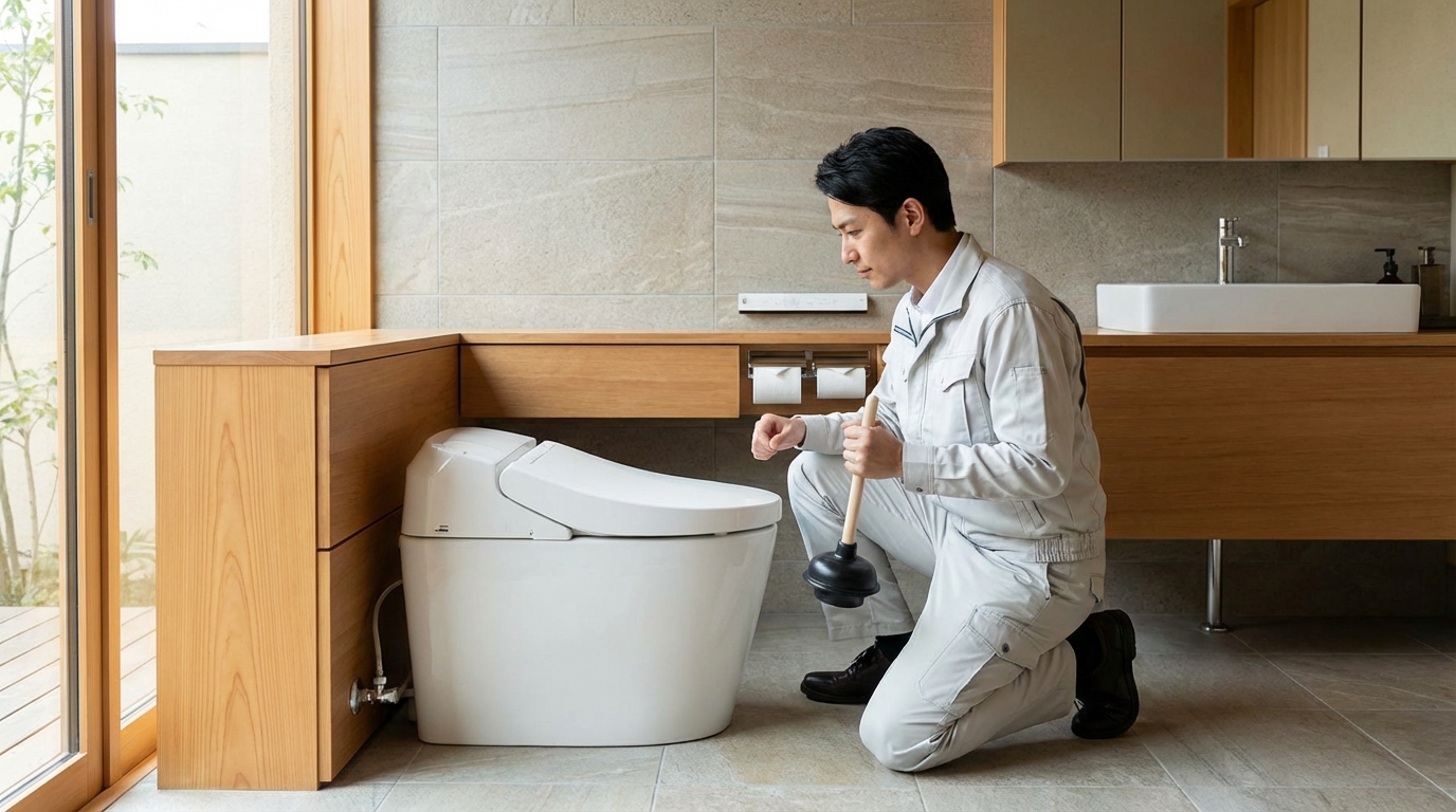 東広島市でのトイレつまり修理料金に関する画像