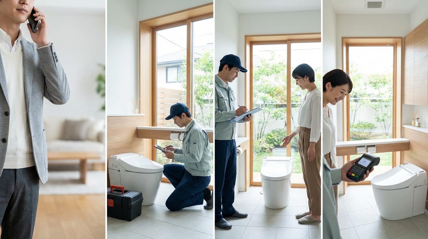 ご依頼から修理完了までの流れに関する画像