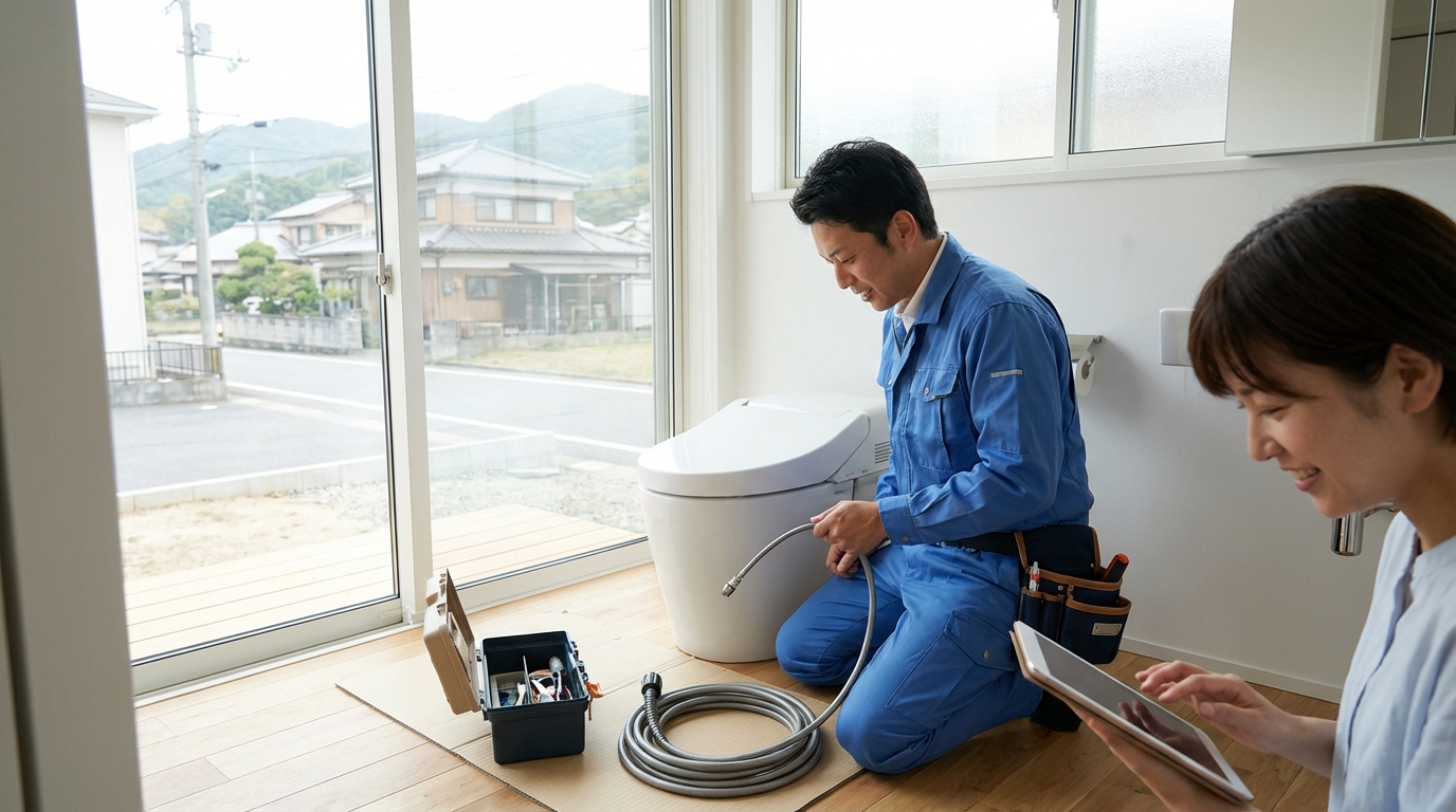 小豆郡 土庄町でのトイレつまり修理料金に関する画像